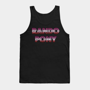 RandoPonyTM Marquee Lesbian Gradient Tank Top